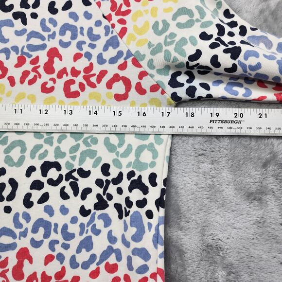 Boden Dress Womens US 6 Rainbow Animal Print Sweatshirt Pullover Knee Length - Picture 8 of 10